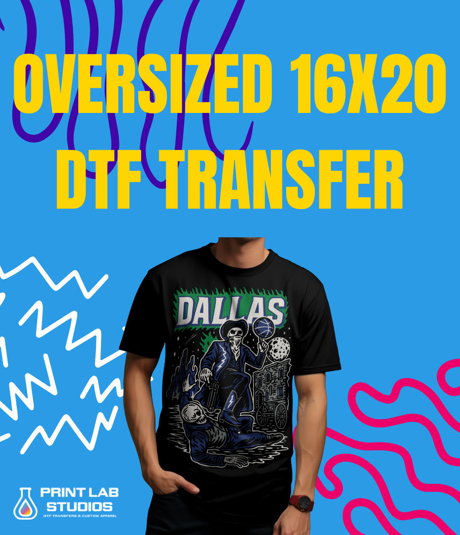 Oversized 16x20 DTF Transfer