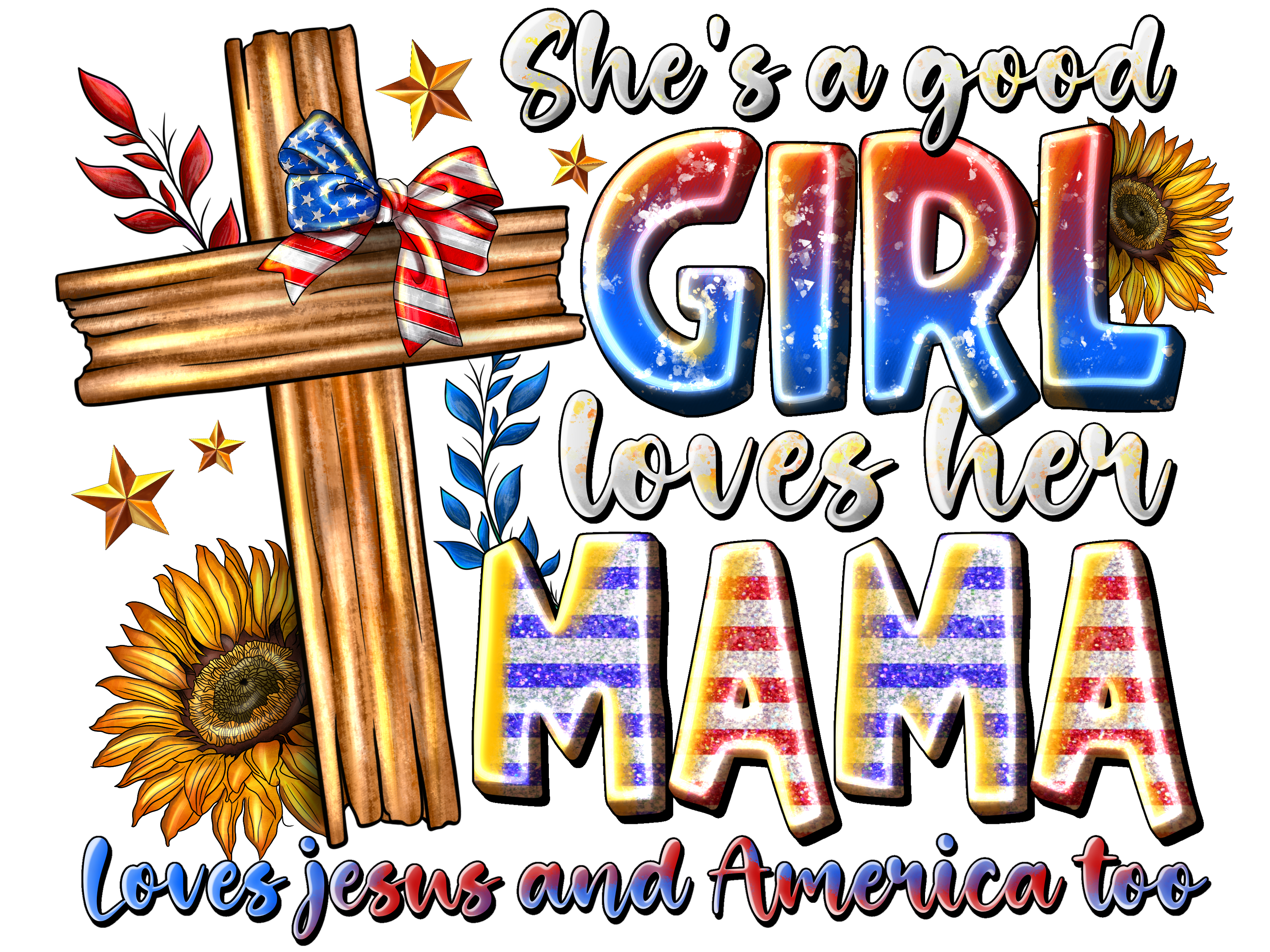 Good Girl Loves Jesus Ready To Press