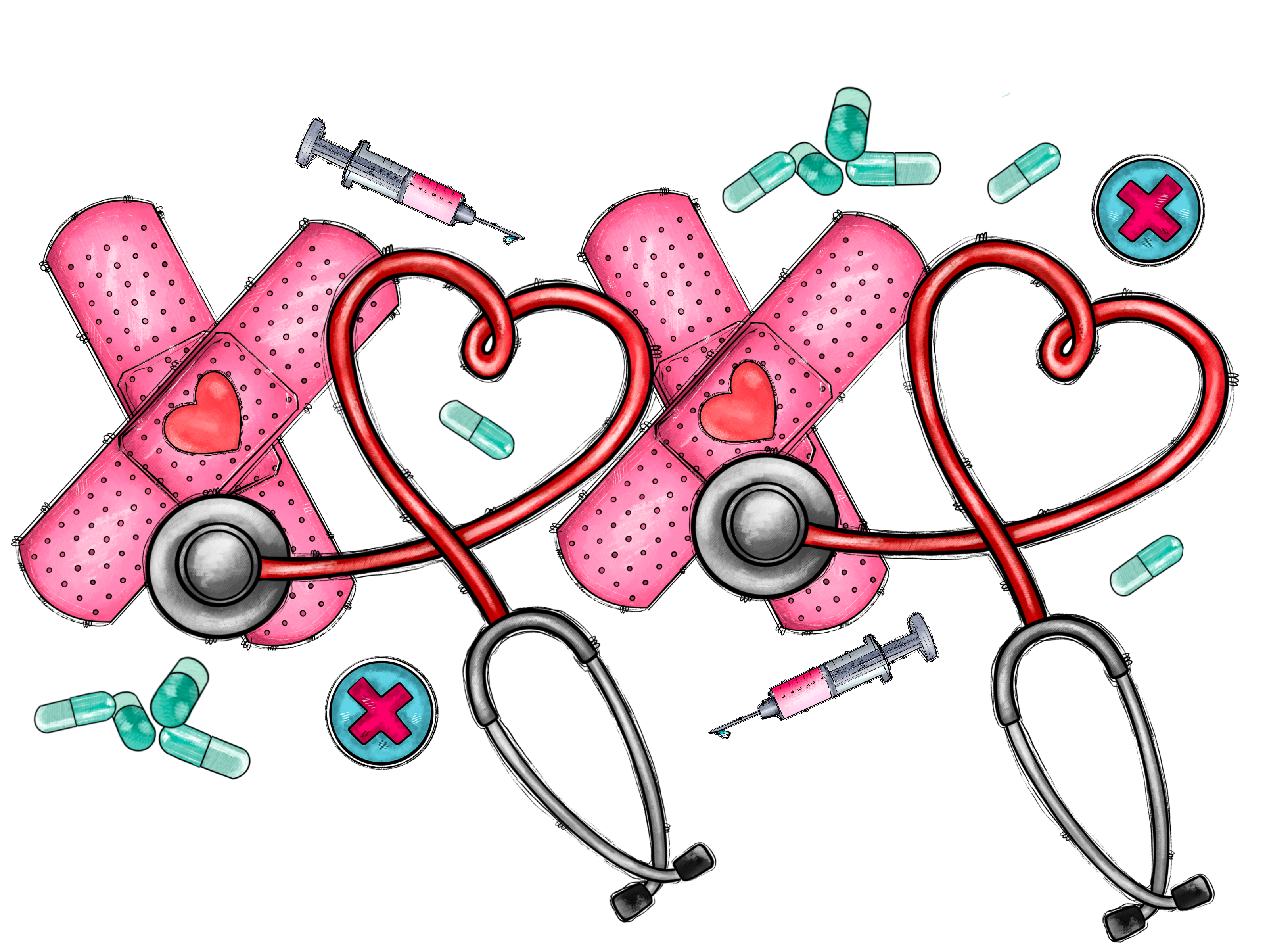 XOXO Nurse Ready To Press
