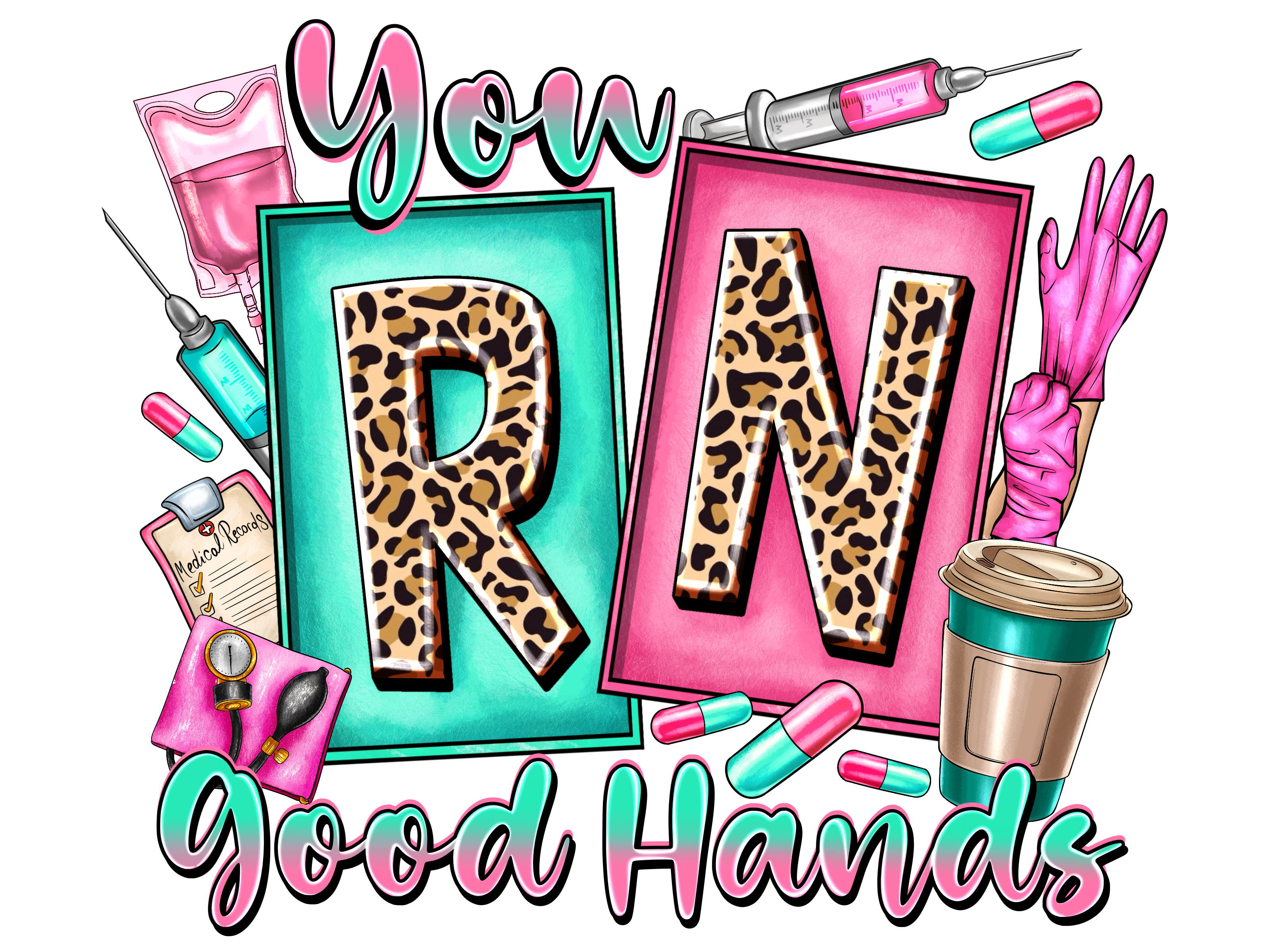 You RN Good Hands Ready To Press