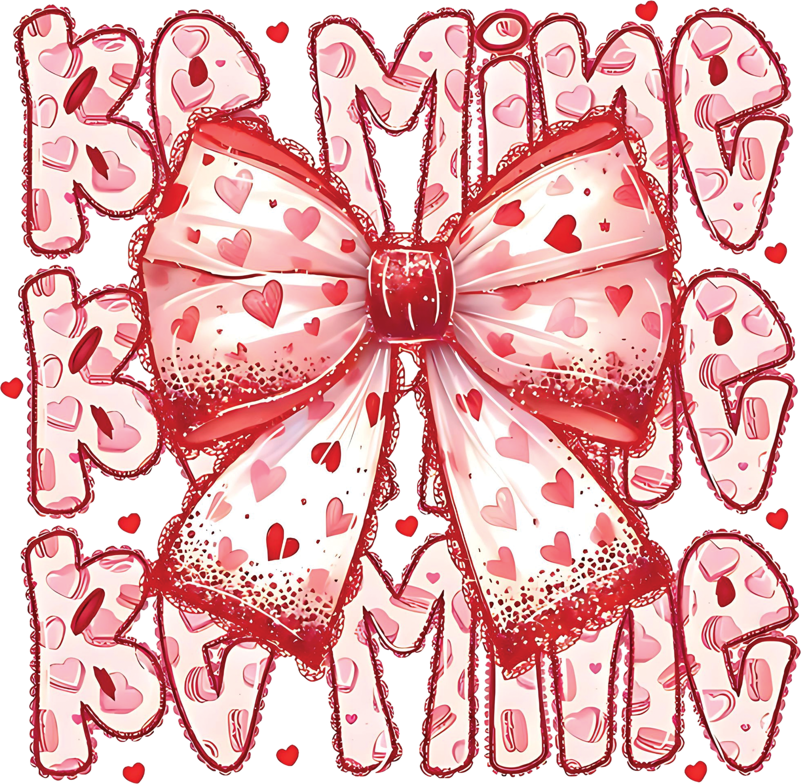 Be Mine Cute Bow Ready To Press