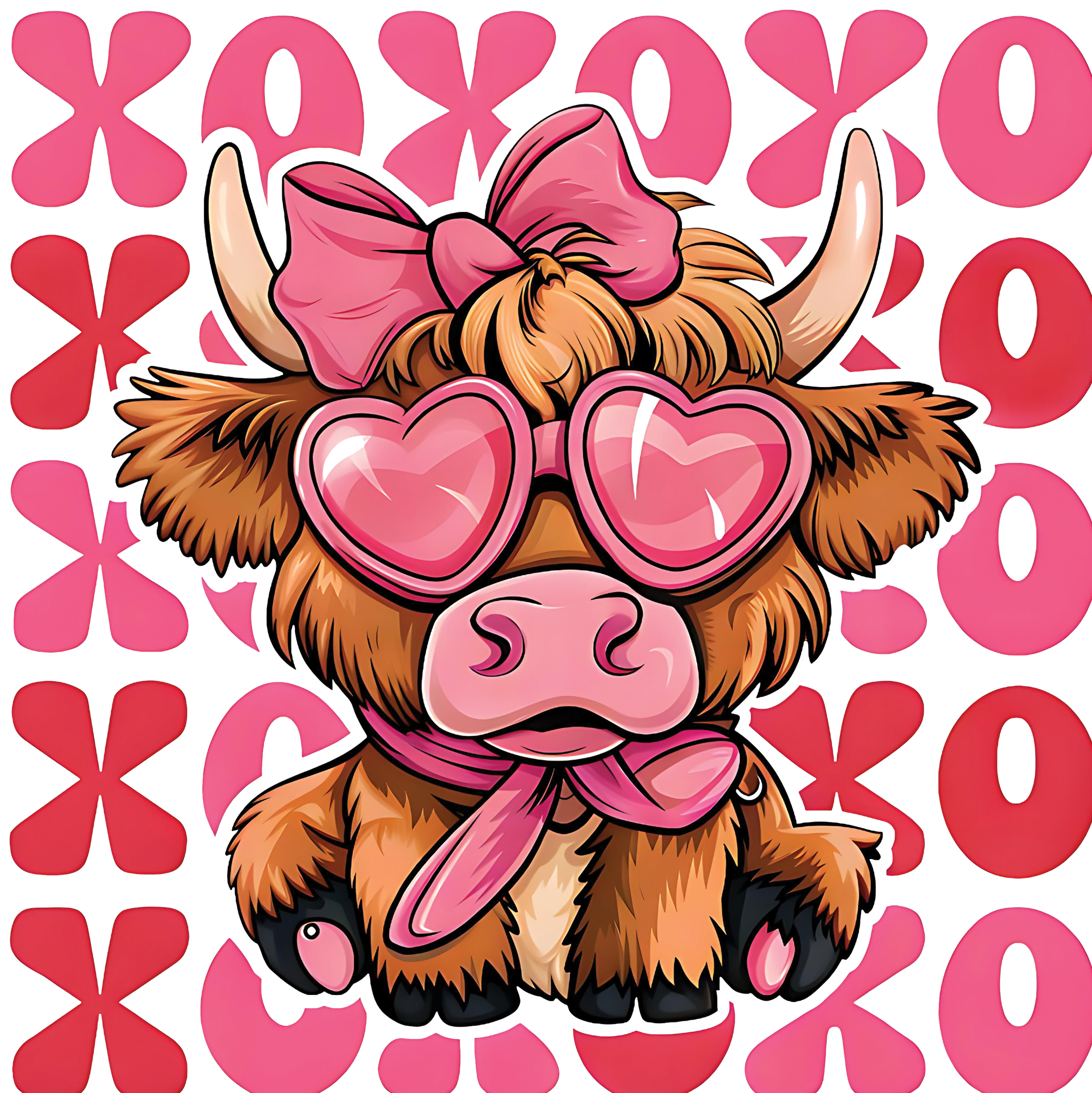 XOXO Cow Ready To Press
